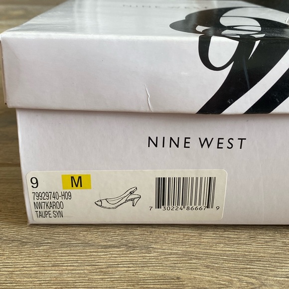 Nine West Peep Toe, Sling Back Heel - Picture 7 of 9